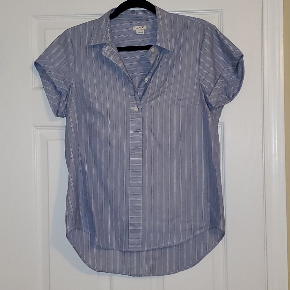 Striped blue top